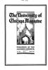 University of Chicago Magazine, Vol. 13, No. 8, June 1921