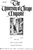 University of Chicago Magazine, Vol. 19, No. 6, April 1927