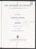 University of Chicago Convocation Programs, June 13, 1987