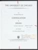 University of Chicago Convocation Programs, June 13, 1998